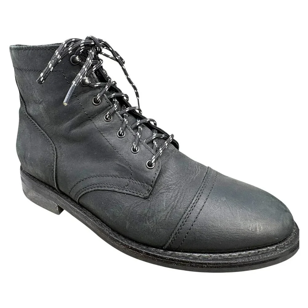 Thursday Boot Co‎ Captain Black Matte Leather Handmade Boots
